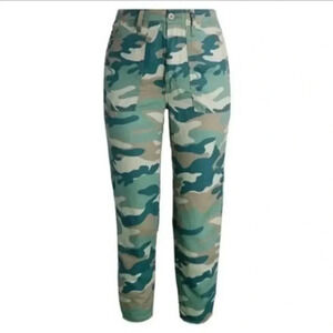Mother Shaker Camo Cropped Pants B325